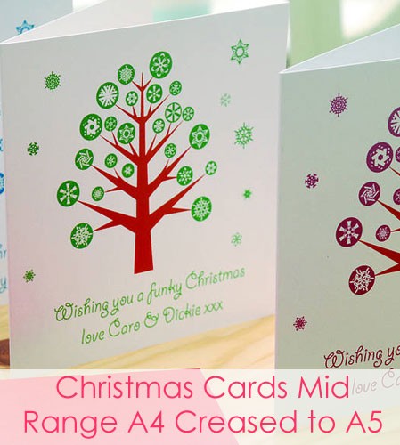 Christmas Cards - Mid Range Square A4 Creased to A5