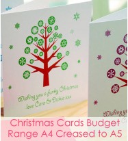 Christmas Cards - Budget Range A4 Creased to A5