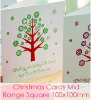 Christmas Cards - Mid Range Square 100x100 Finish